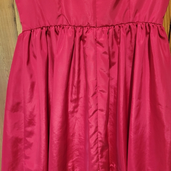 ZARA Red  Ruffle Dress - Picture 5 of 11